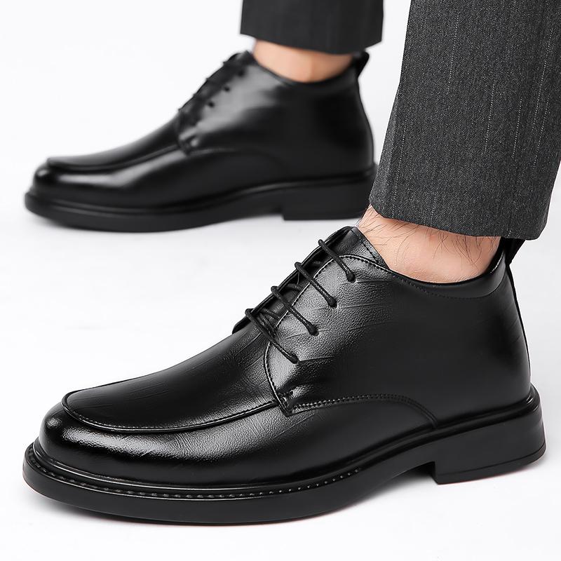 Winter Warm Men Wedding Party Shoes Lace Up Oxfords Leather Business Men Dress Casual Youth British Style Spring Autumn Shoes