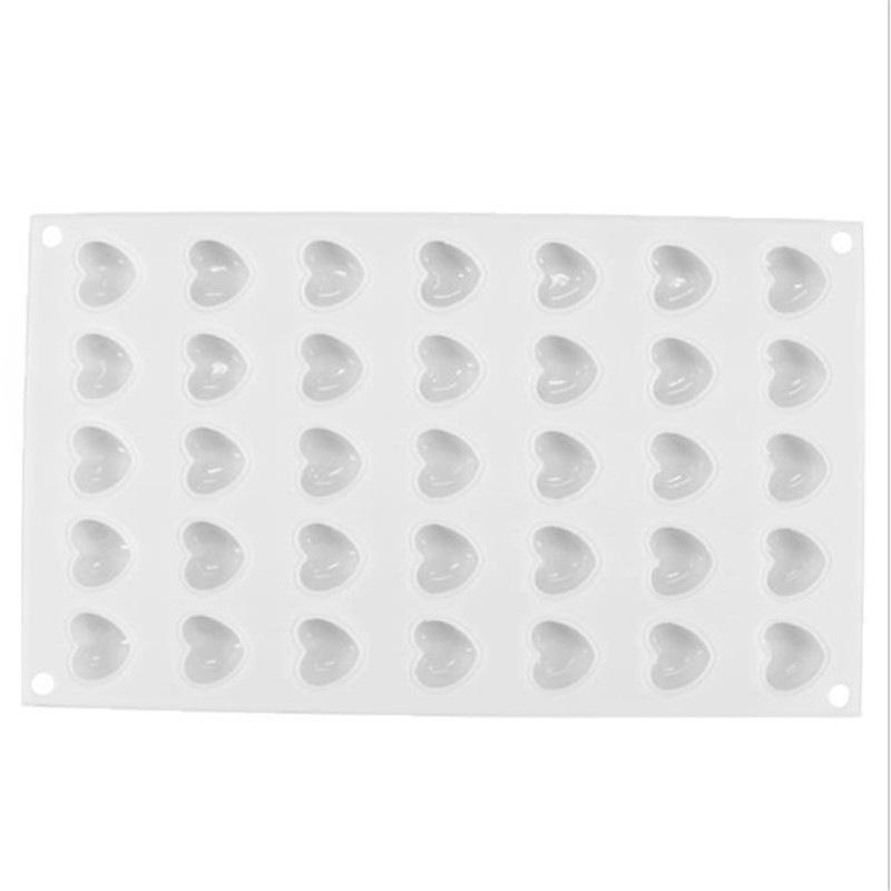 1 buc. Formă Mousse Franțuzească Formă Tort Formă Inimă 8/15/35 cu Formă Mică Silicon Inimă Ciocolată Ustensilă pentru Deserturi Coacere