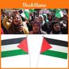 Palestina Handflaggor Livfulla Polyester Bilfönsterflaggor För Free Gaza Frihetsvisning