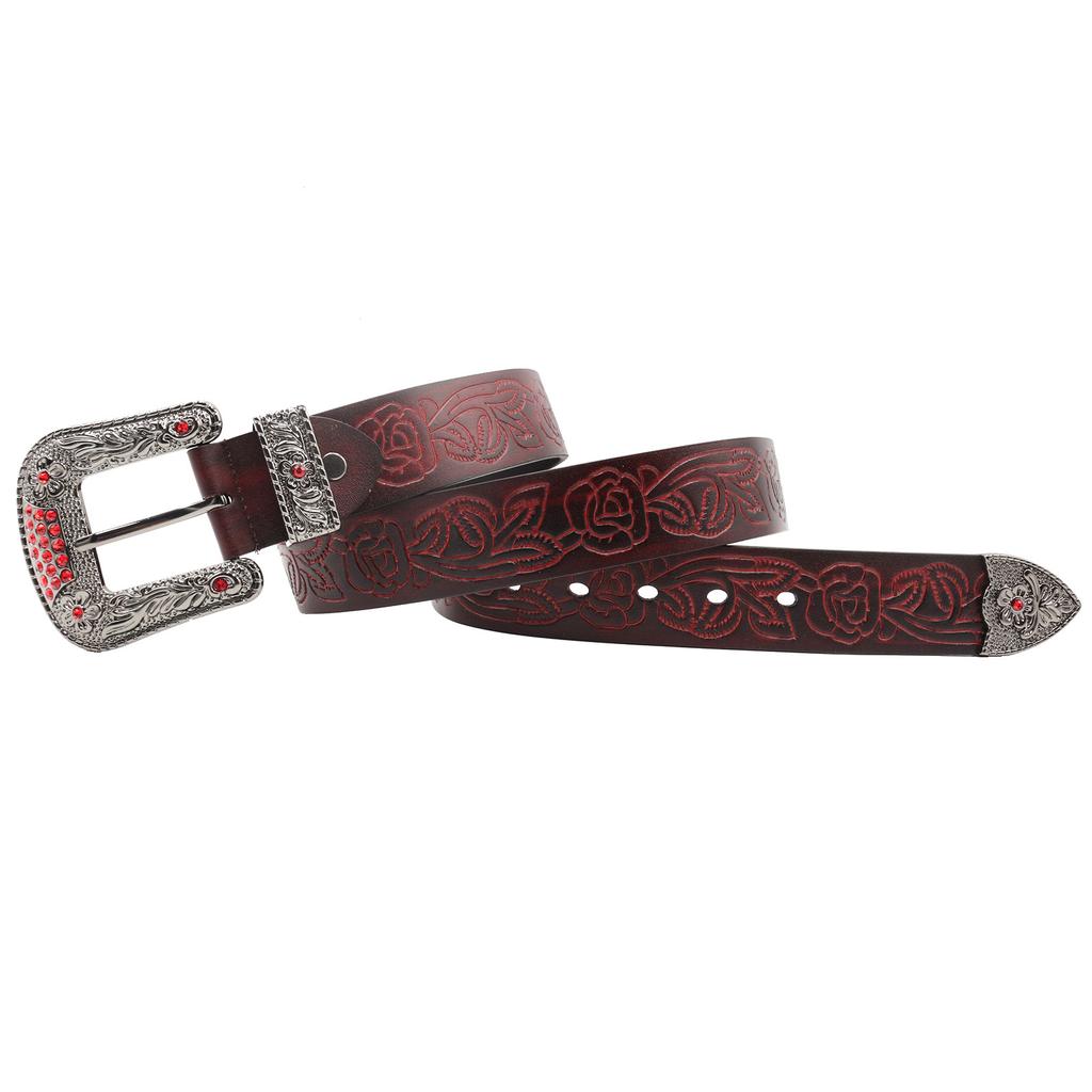 The Top Layer Is Made of Rhinestone Leather with A Western Style, Designed In An INS Style From Europe and America