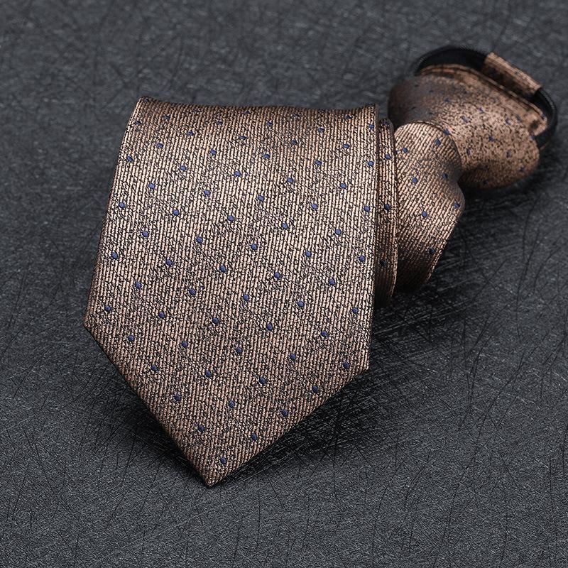 Men'S Zipper Free Dress Tie Business Red Black Professional Wedding Groom Korean Version Of A Pull Tie