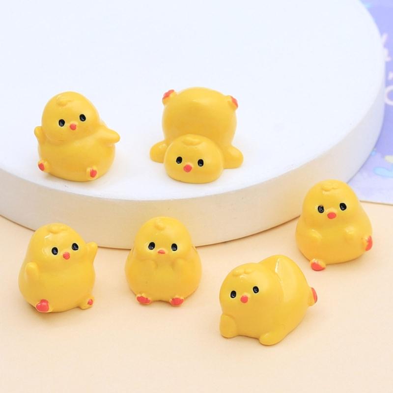 3D Cute Chick Resin Charms Creative Designs Chick Decorations For Cream Glues DIY Crafts Shoe Buckles Car Accessories