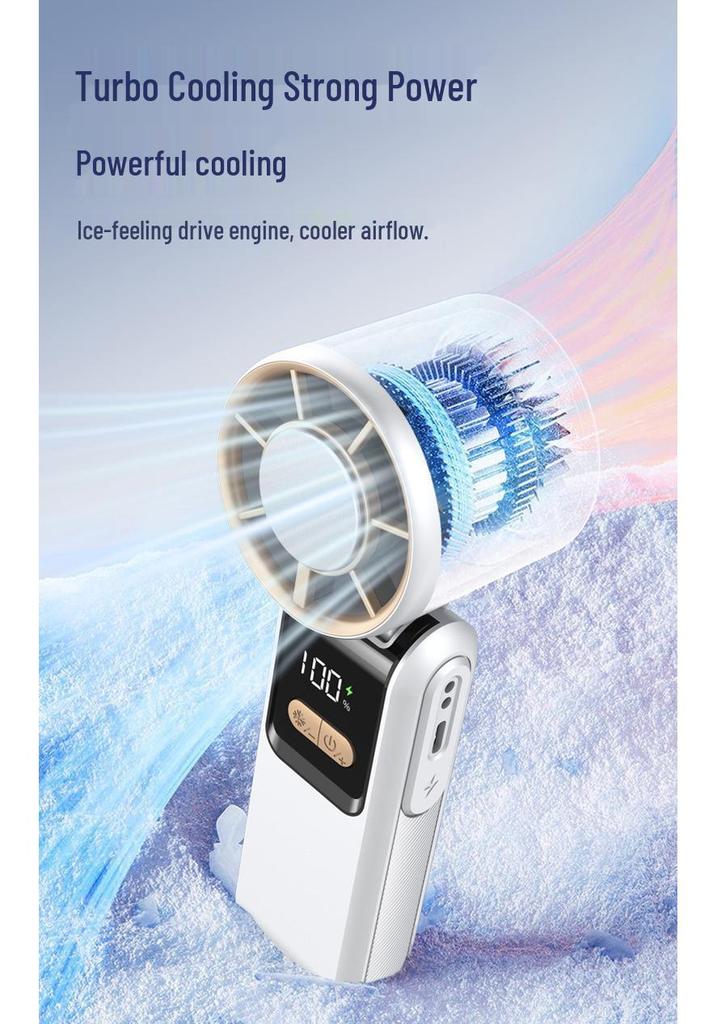 Handheld Ice Pack Mini Fan: Portable Outdoor Cooling Gadget