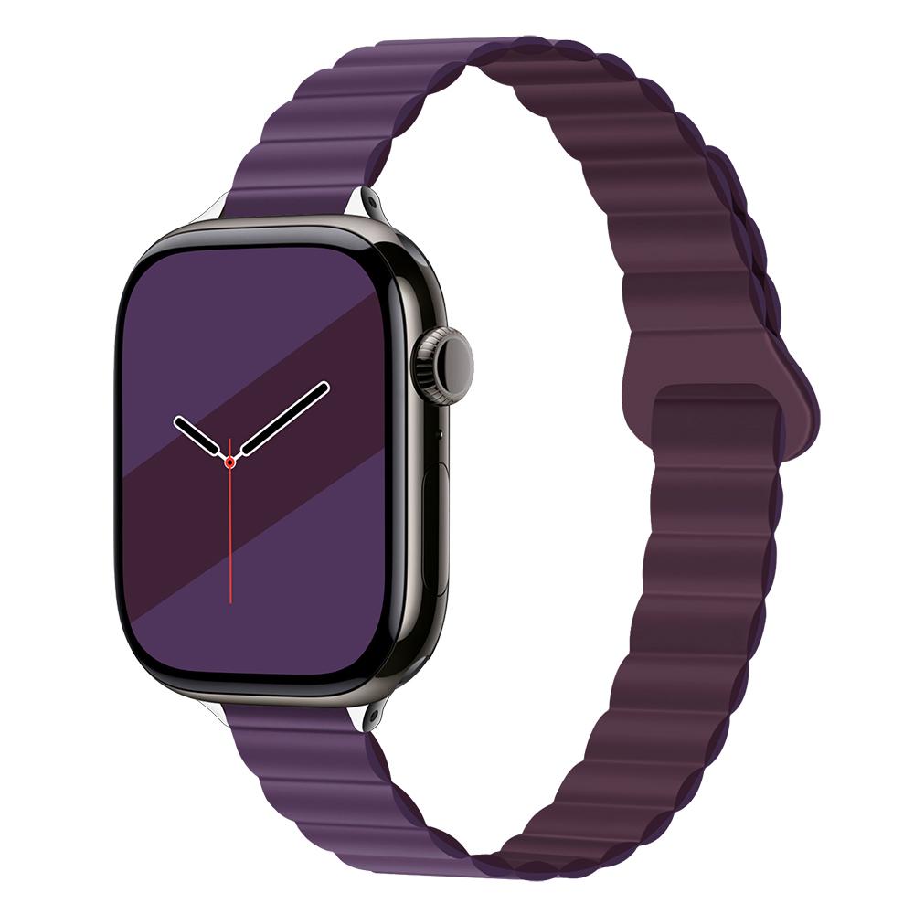 Damen Schlankes Silikonarmband Magnetarmband für Apple Watch S11 10 46/42mm 45mm 44 Schlanke Bänder 38mm 40mm 41 Armband iWatch SE 9 8 7 6