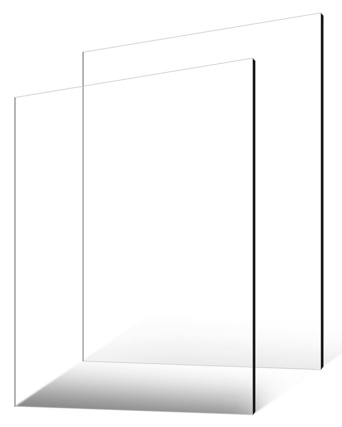 VEVOR Plexiglass Acrylic Sheet, 2-Pack Plastic
