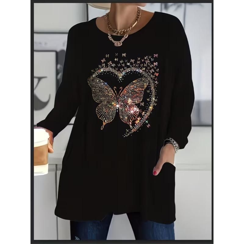 Women's Long Sleeve T-Shirt with Pockets