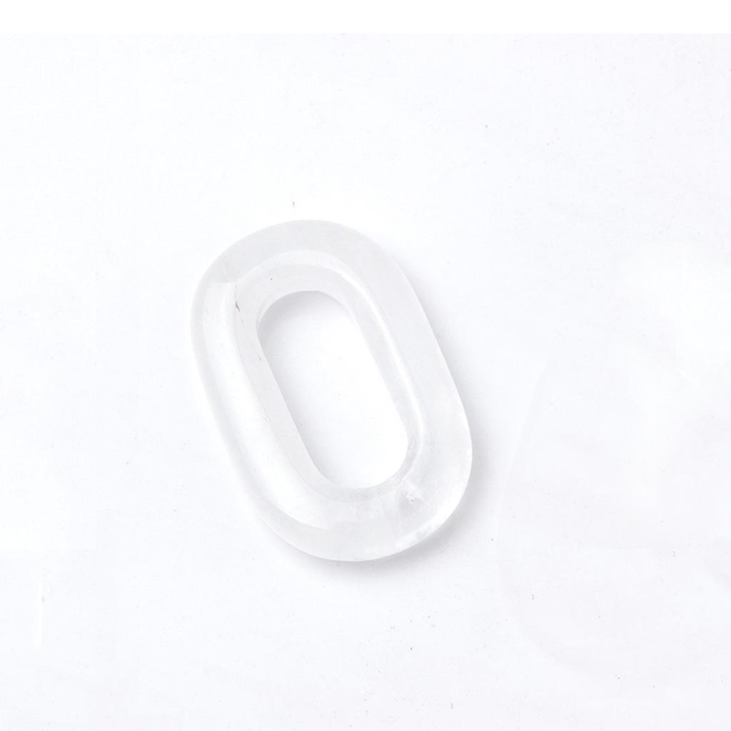 1 Stück Naturstein-Anhänger, hohl, oval, Quarz, Amazonit, Amethyst, Edelsteine, Charms für die Schmuckherstellung, DIY, Frauen, Männer, Halskette, Ohrringe, Zubehör, 23 × 38 mm