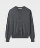 Branded [Superior] Essential Superfine Round Cardigan [Charcoal]