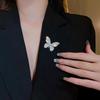 Elegant Temperament Crystal Brooch Pins For Women Shiny Rhinestone Butterfly Corsage Fashion Wedding Party Jewelry Best Gift