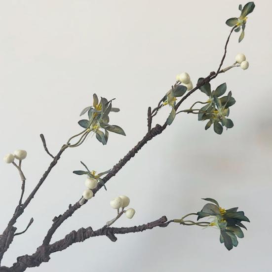 Rami di Albero Artificiale Flessibili da 31 Pollici, Rampicanti Finti Realistici, Ramoscelli con Fiori e Bacche per Vaso, Decorazione Fai-da-te per Casa, Ufficio, Matrimonio, Festa