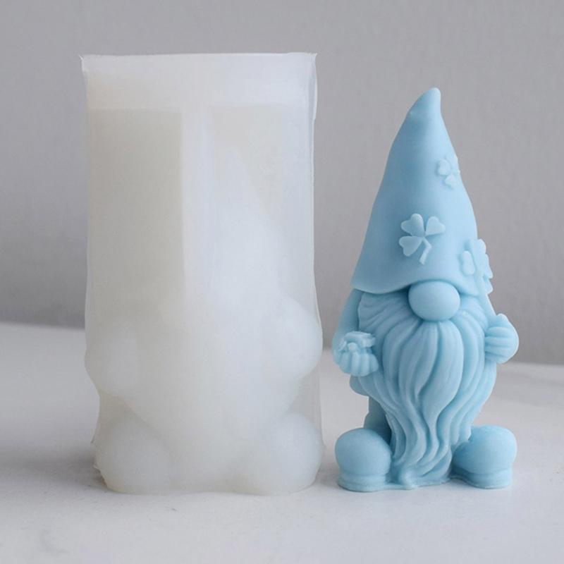 Vánoční trpaslík silikonová forma DIY epoxidová pryskyřice forma stolní ozdoba forma nástroj na výrobu vonné svíčky sádry snadno se čistí