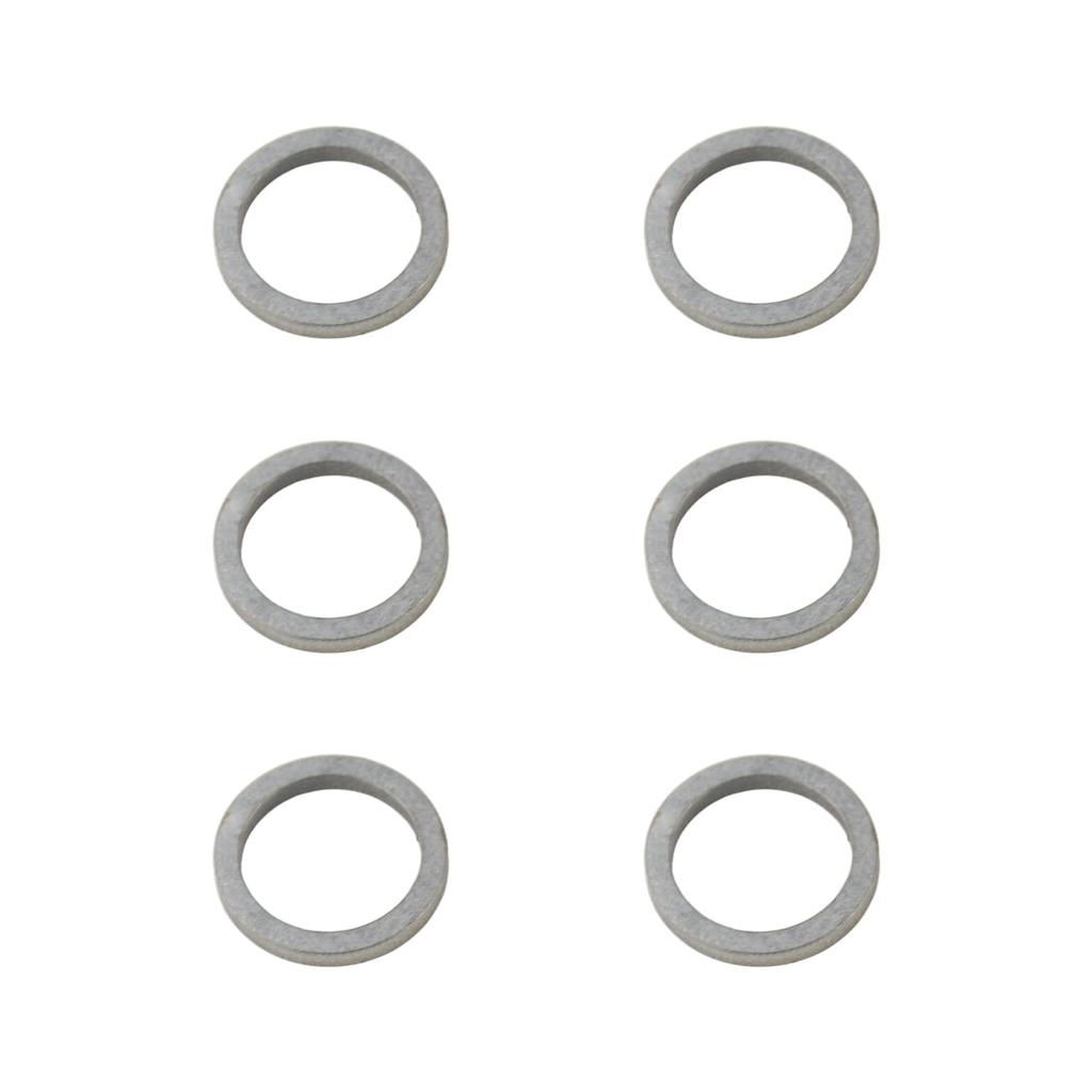 6pcs 90430-14M09-00 90430-14228-00 Engine Oil Drain Plug Gasket Compatible with Yamaha Outboard F100 F115 F150 F15 F20 F25 F30 F40 F50 F60 F70 F80