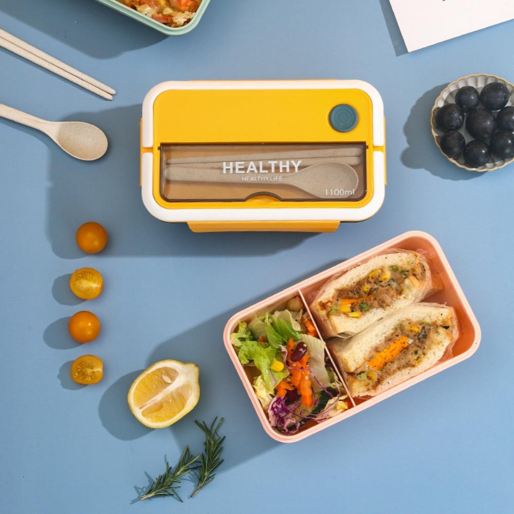 

Chopsticks Spoon Food Containers Plastic Food Box durable Lunchbox Office Worker