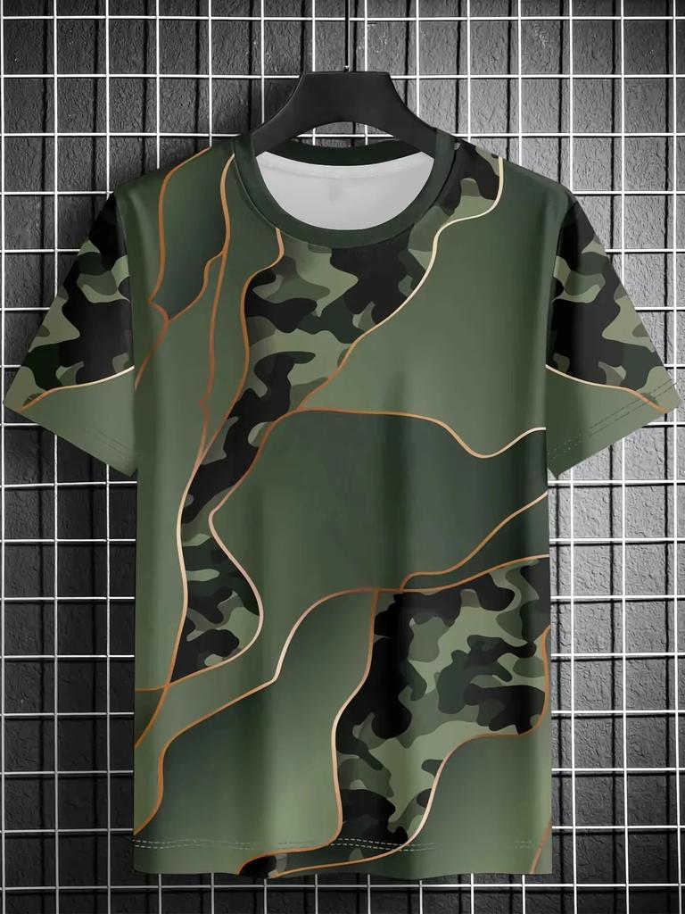Men's Tshirt Camouflage 3dPrint T-shirt Casual Women Short Sleeve Crew Neck Tee Shirts Comfy Summer Women T-Shirt Kid TShirt Y2k