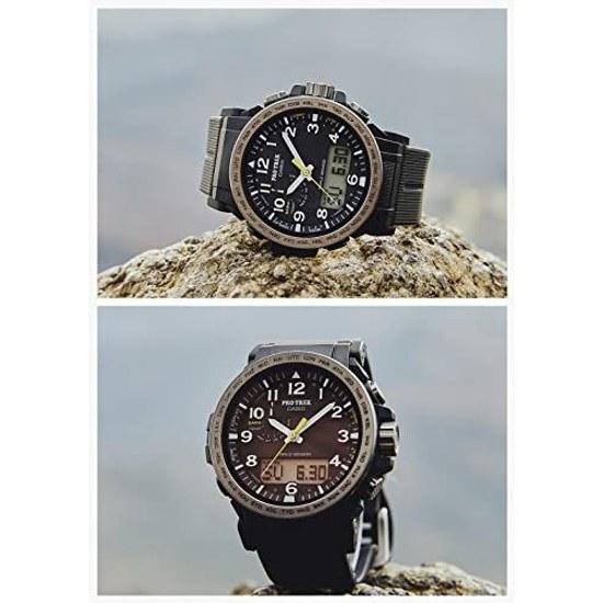 Casio Wristwatch Pro Trek Domestic Genuine Product Climber Line Radio Solar Biomass Plastic PRW-51Y-1JF Mens Black