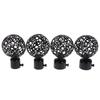 2Pcs 22Mm 28Mm Dia Drapery Curtain Rods Iron Ends Caps Finials Accessories