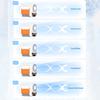 Ice Cooling Waist Clip Fan Portable High-Speed Mini Fan for Outdoor Travel Hands-Free Rechargeable Clip-on Fan for Camping Hiking Hot Weather