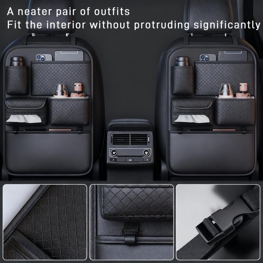 Car small table storage bag, car seat back storage hanging bag, car interior storage bag, tissue box, complete list of supplies