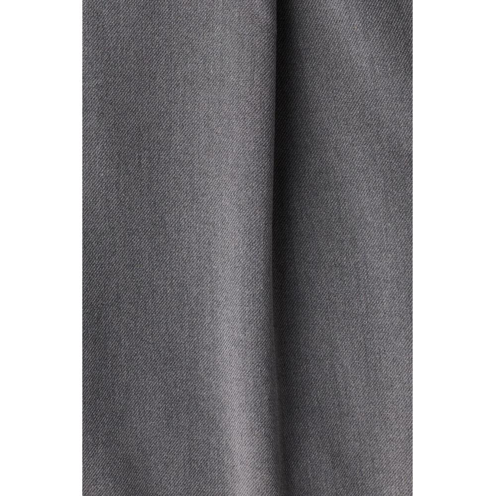 H M Loose Fit Twill Pants Dark Grey