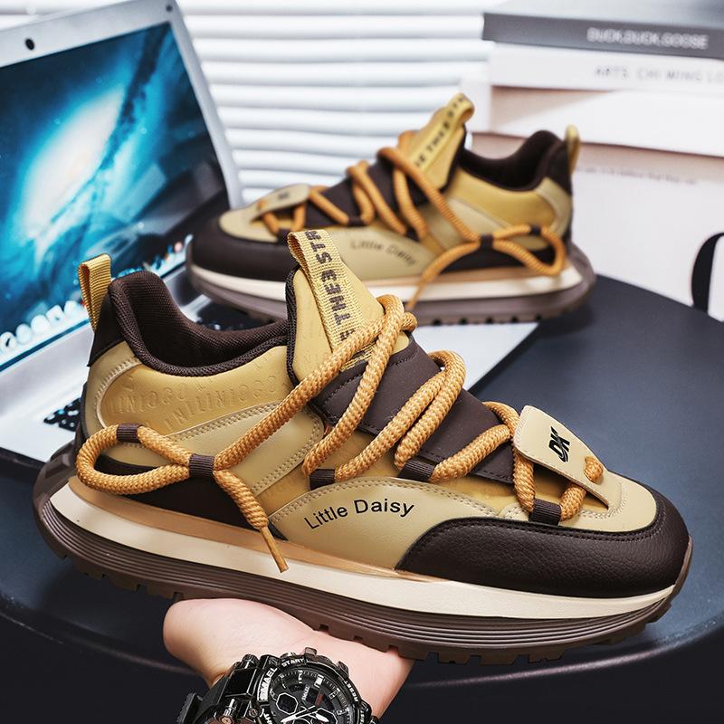 Putian men's shoes spring new high-end casual student versatile running sports shoes platform Forrest Gump dad trendy shoes