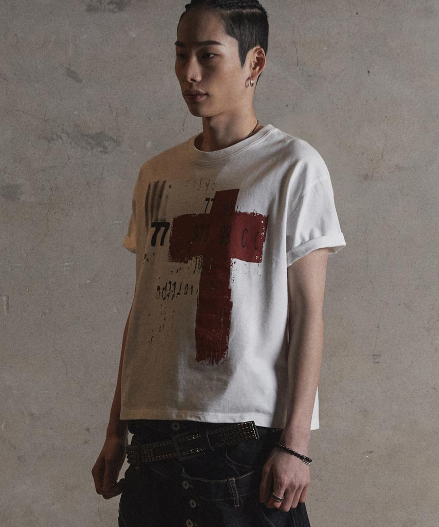 Garter Gallery Red Cross T-Shirts_White
