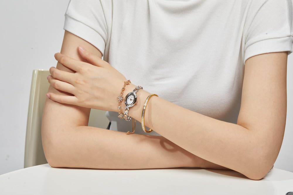 Ceas cadou și brățară cu mecanism Citizen și rezistență la apă 30M [TIME100] Set pentru femei fabricat în Japonia