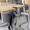 Under Desk No Drill Clamp Mount Double Rod Headphone Backpacks Hook Holder For Home Office And Classroom Organization
