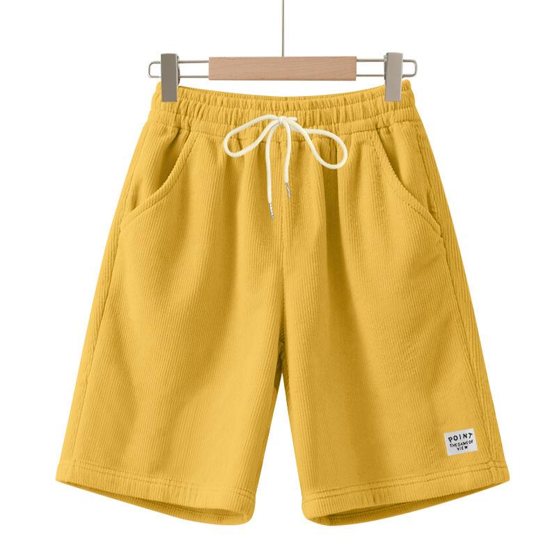 Men'S Straight Work Pants Fashionable And Casual Drawstring Shorts