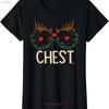 Chest Nuts Christmas Matching Couple Chestnuts Funny Ladies Crewneck T Shirt Vintage Homme Soft Versatile Stretched