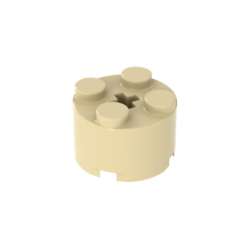 [Funbrick] Brick Round 2x2 with Axle Hole 3941 Building Blocks Toys Kids Souvenir Pretend Play Decoration Boy Girl City MOC