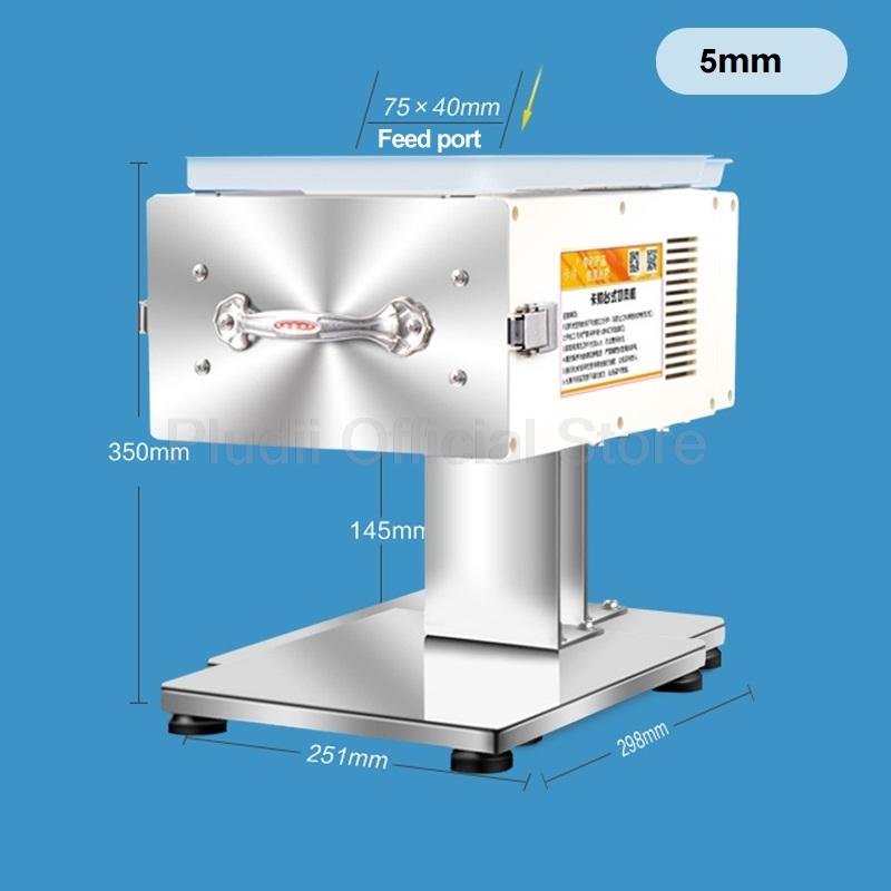 

220В Комерційний міні Автоматичний Слайсер для м яса Різак Подрібнювач Нержавіюча сталь Електричний кухонний комбайн Багатопросторове лезо Для кухні