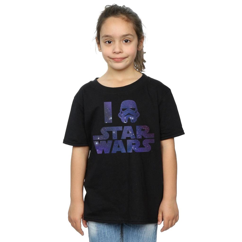 STAR WARS Girls I Love Star Wars Cotton T-Shirt