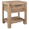 VidaXL Bedside Table with Drawer 40x30x48 Cm Solid Acacia Wood 245683