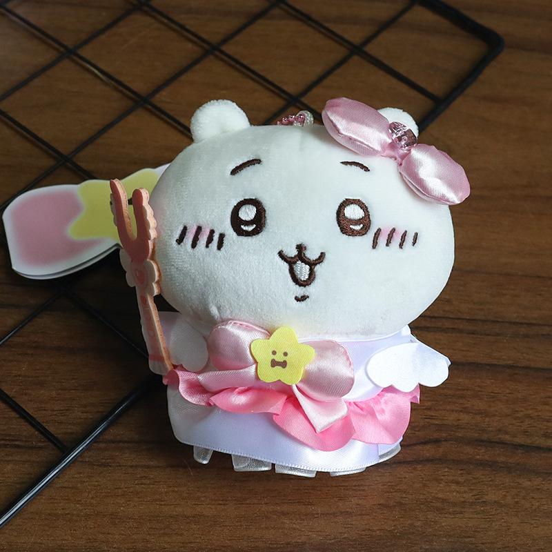 Jiyi Pluszowa Lalka Magicznej Dziewczyny Breloczek Kawaii Hachi Usagi Uroczy Kreskówkowy Wisiorek do Plecaka Uroczy Pluszak z Motywem Magii