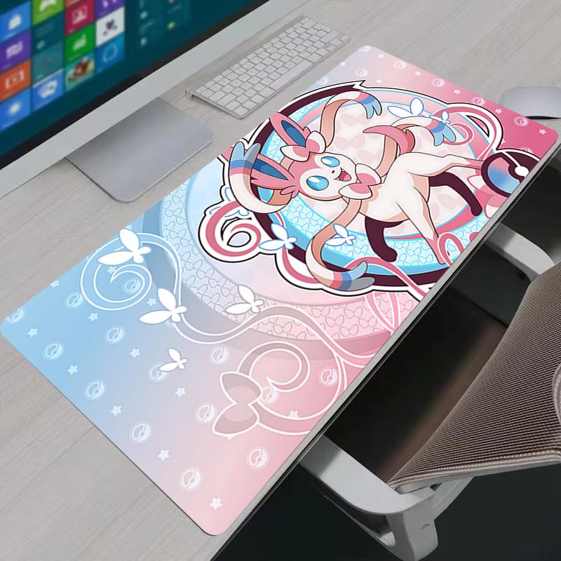 Mouse Pad Laptop Gaming Accessories Carpet Anime Keyboard Pads Ppokemon Sylveon Mousepad PC Mouse Pads Gamer Extended Desk Mat