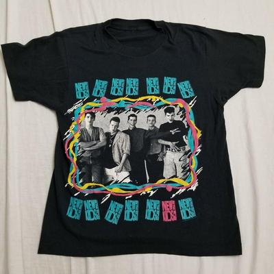 Nowy T-shirt z koncertu New Kids on the Block Przód z obu stron Wszystkie rozmiary
