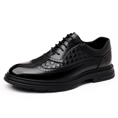 Klasyczne Markowe Męskie Buty Brogues Luksusowe Nowe Buty Wizytowe Bankietowe Męskie Skórzane Biznesowe Casualowe Buty Gruba Podeszwa Antypoślizgowe
