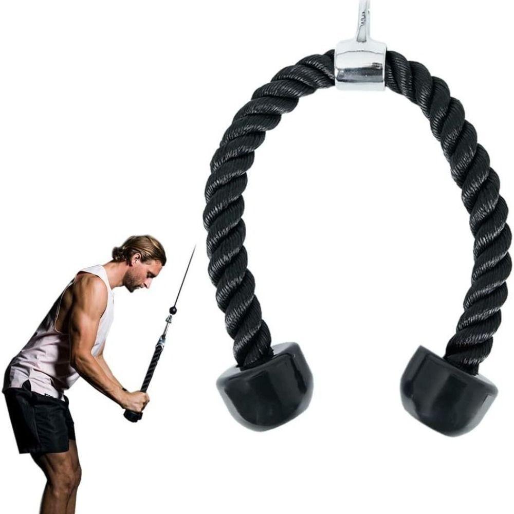 Mehrfarbiges Trizepsseil Zugseil Kabelummanteltes Nylon Trizepsseil Kabel Fitnessstudio Zubehör