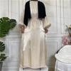 2022 Satin Long Muslim Robe Cardigan 