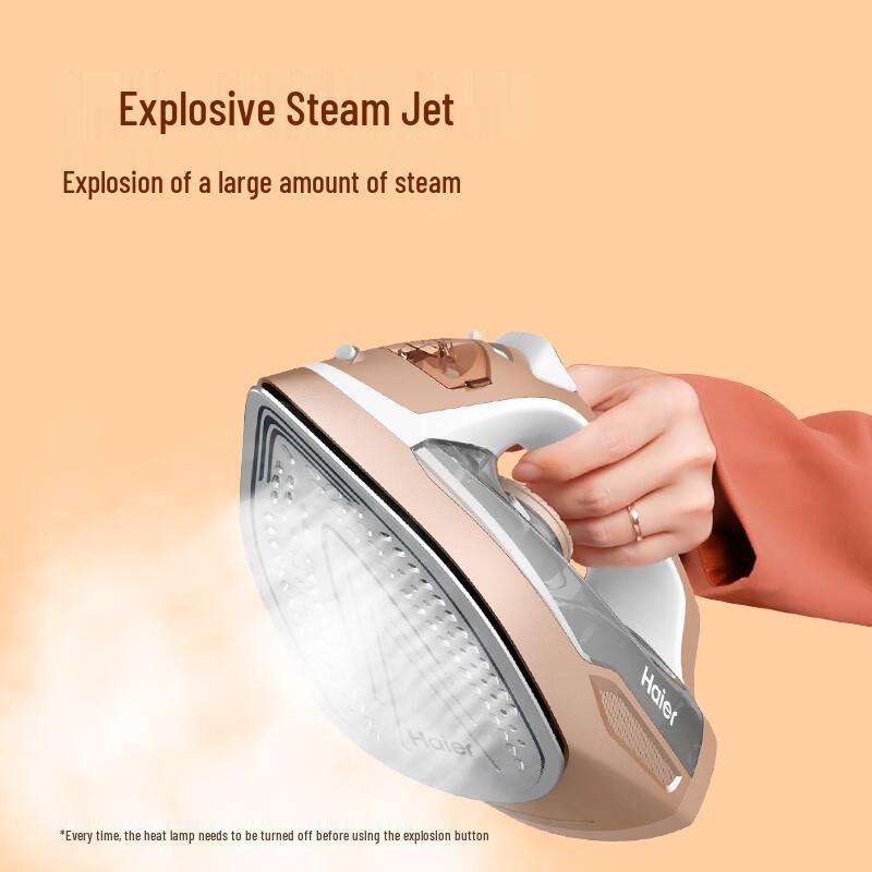 Haier 2000W Portable Ceramic Steam Iron CN plug (adapter included)