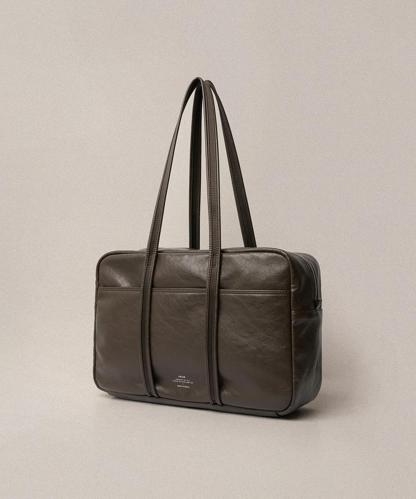 Neue Leather Boston Bag_Brown_Large