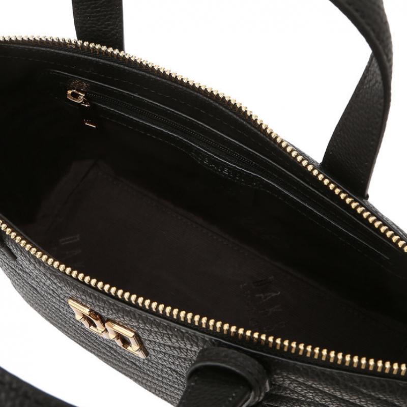 Daks Black Dd Logo Leather Tote Bag Dcba6e360bk