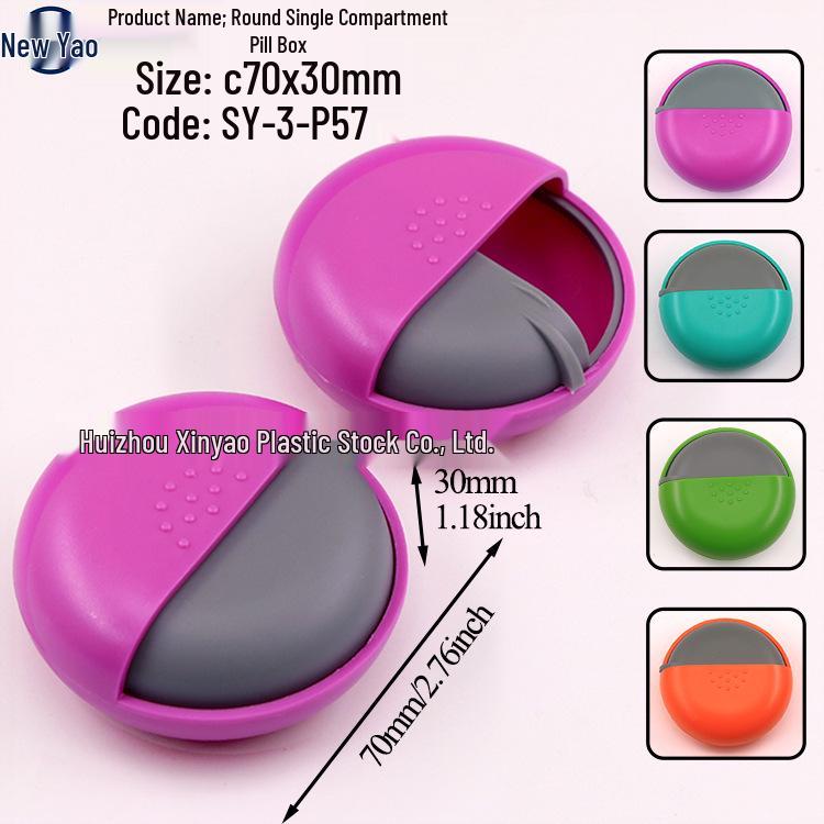 Seven-Day Pill Organizer: Morning, Noon, Night Portable Capsule Case with Large Capacity
