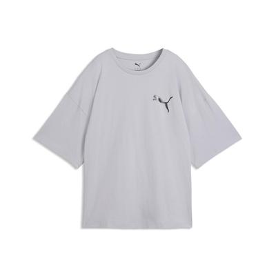 Puma W Graphics Bubbleoversized Tee 636788 82vbrt Silver