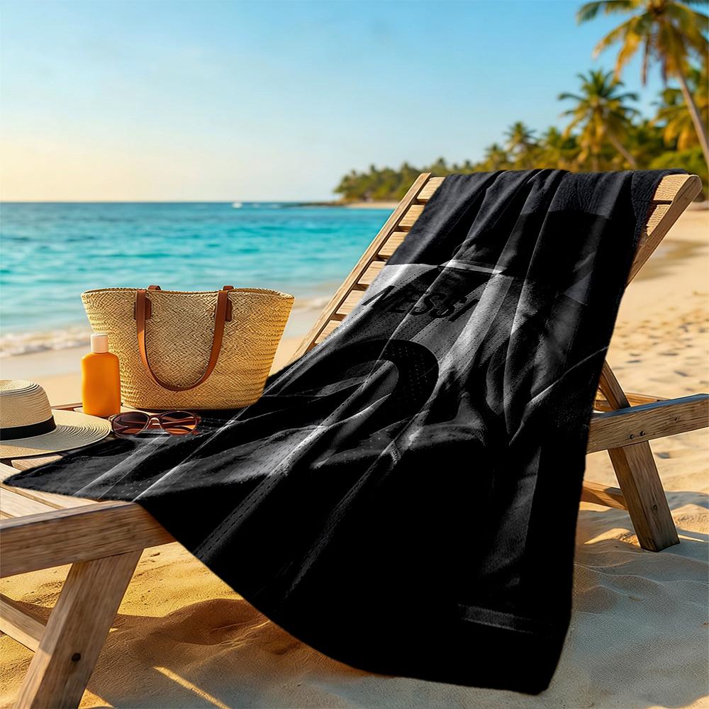 Messi Beach Towel Super Soft & Absorbent Comfortable Lightweight Perfect for Traveling Yoga Camping and Swimming