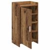 Shoe Cabinet with Storage Rustic Wood Finish 48 x 36 x 92 cm Engineered Wood