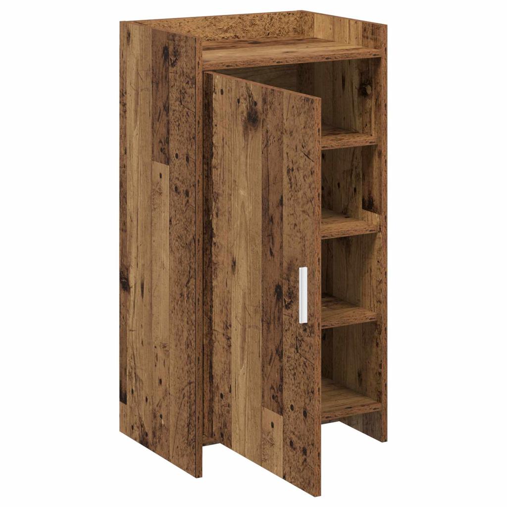 Shoe Cabinet with Storage Rustic Wood Finish 48 x 36 x 92 cm Engineered Wood