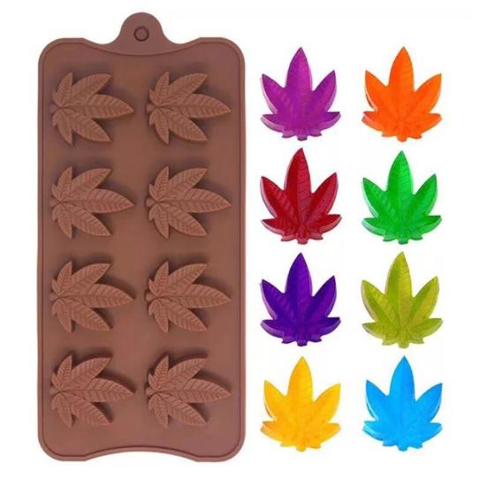 

8 листьев Силиконовая помадка Конфеты Форма Лотки для льда Торт DIY Инструмент для украшения