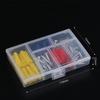 60PCS Self-Drilling Ribbed Plastic Wall Anchors with Stainless Steel Screws Assortment Kit for Drywall, Concrete, M5 M6 M8 Sizes