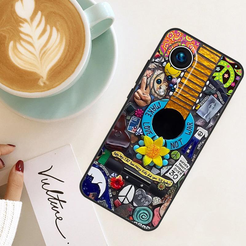 Hippie Daisy Tie-dye Flower Peace For Honor Magic 7 Lite 6 8 Pro Case For Honor 200 400 50 70 90 X8c X8b X9a X9b X9c X9d Win RT
